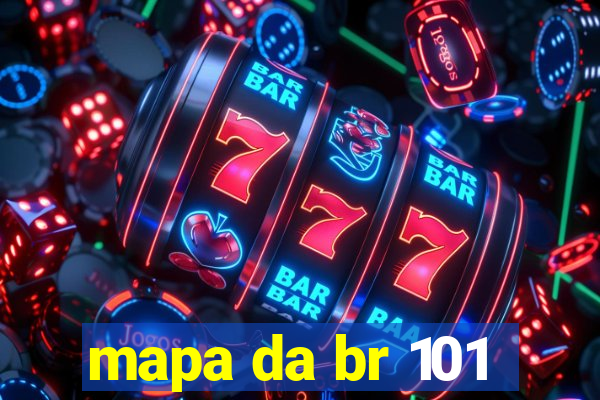 mapa da br 101